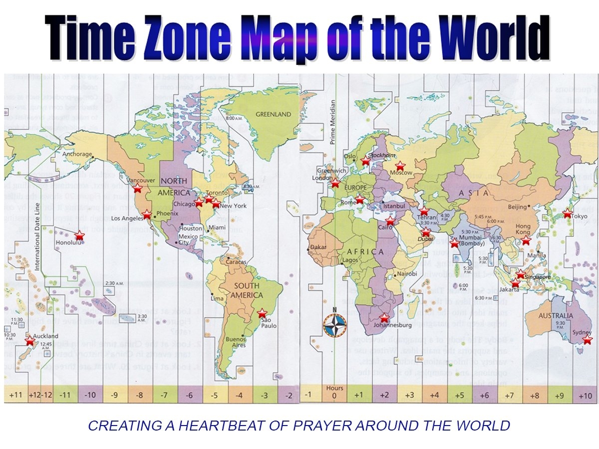 World Time Zone Map For Kids Printable