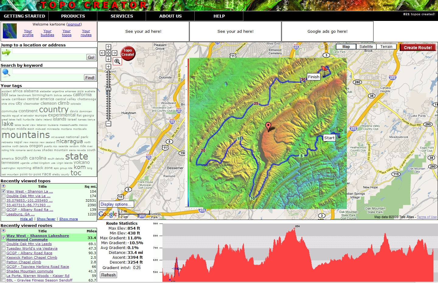 TopoCreator Create And Print Your Own Color Shaded relief Topographic Maps