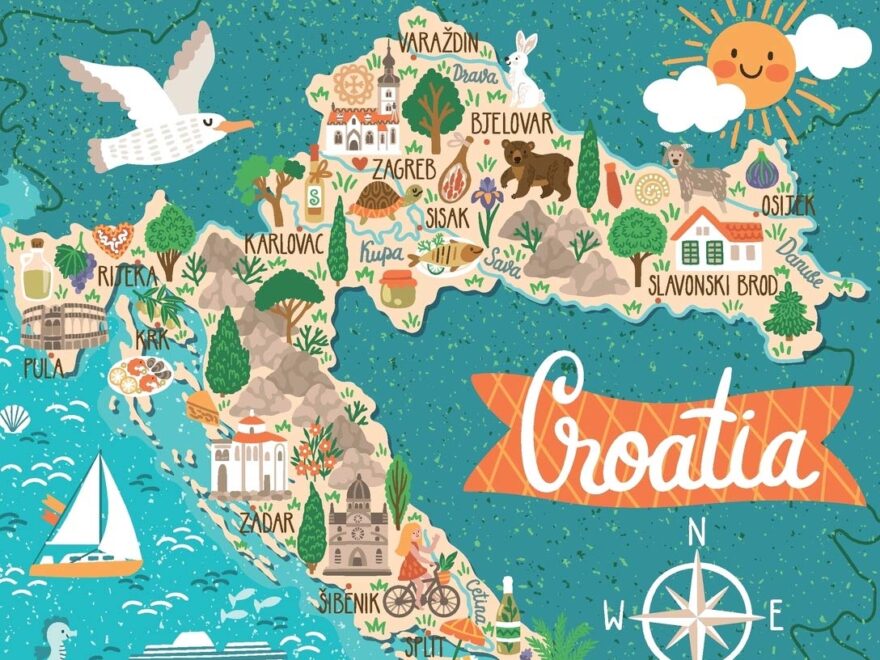 Travel Journal Kid s Travel Journal Map Of Croatia Simple Fun Holiday Activity Diary And Scrapbook To Write Draw And Stick In Croatia Map Vacation Notebook Adventure Log Journals Pomegranate 9781099099731 Amazon Books