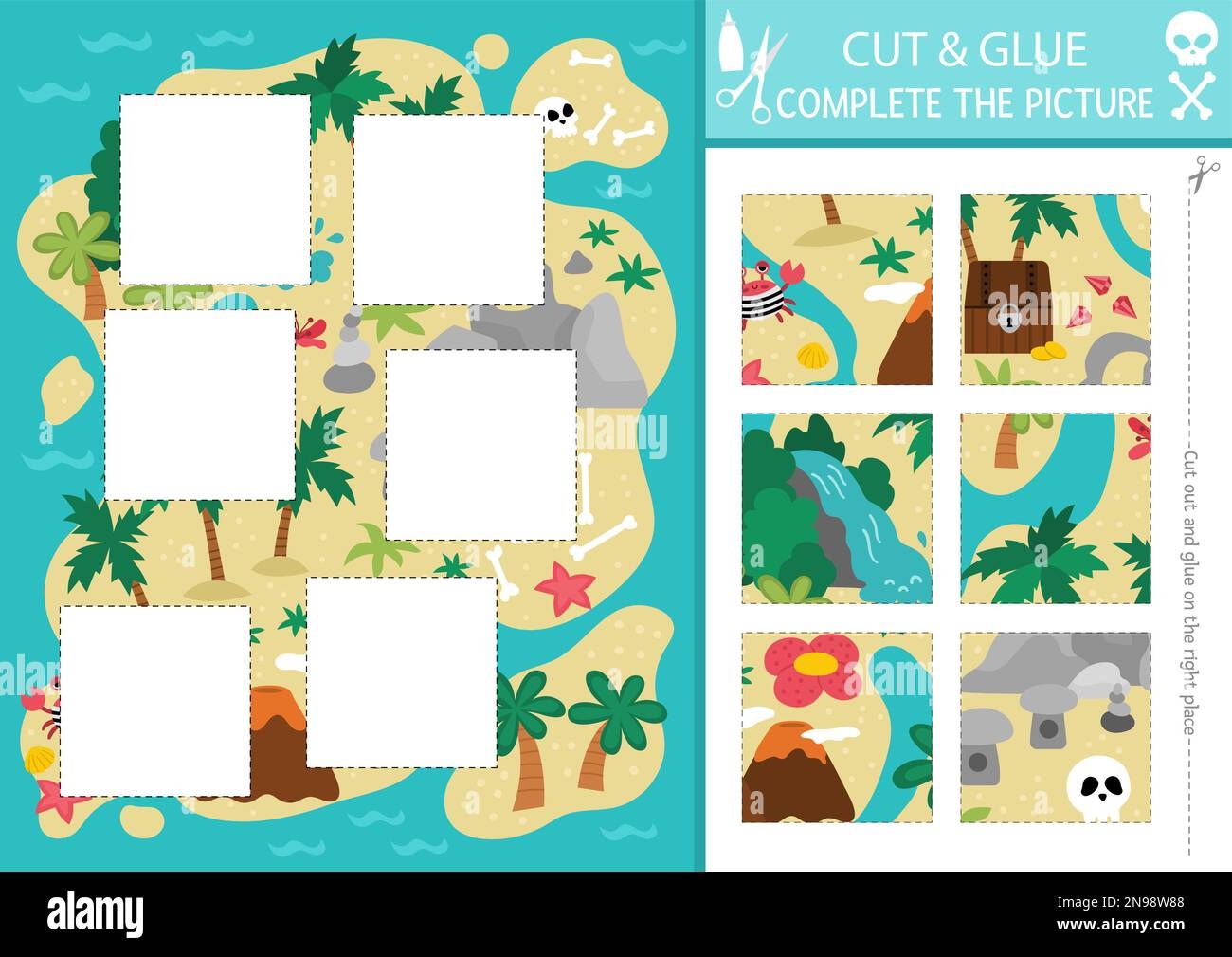 Treasure Map For Kids With Stages Printable