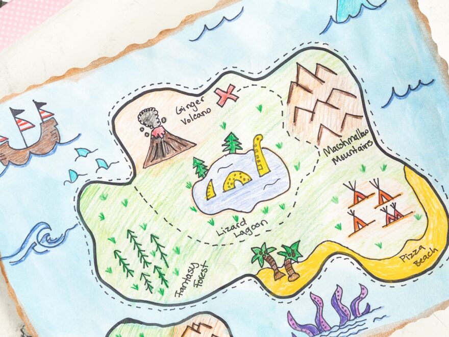 Treasure Map Doodle Craft Made To Be A Momma