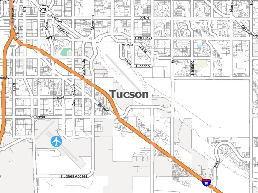 Tucson Arizona Map GIS Geography