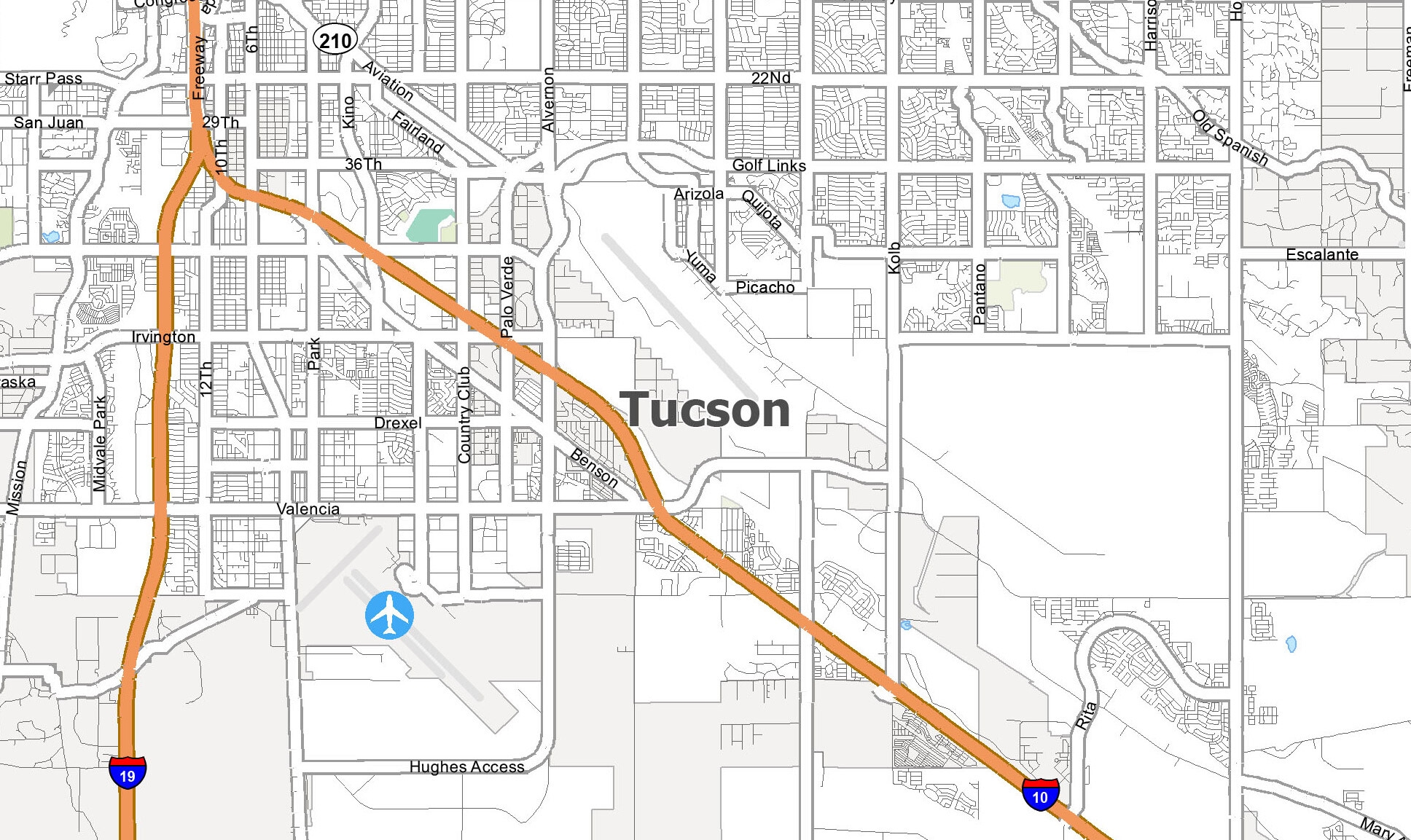 Tucson Arizona Map GIS Geography