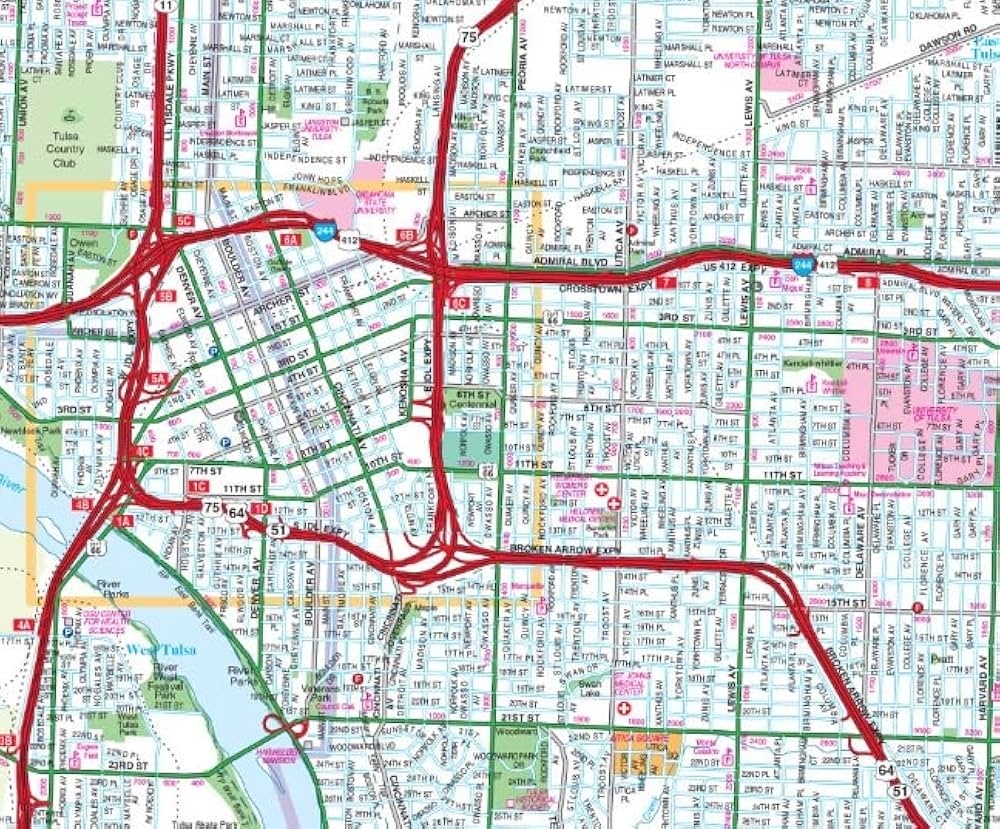 Tulsa Oklahoma Street Map GM Johnson 9781774490273 Amazon Books