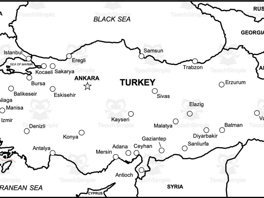 Turkey Map Resources By Teach Simple