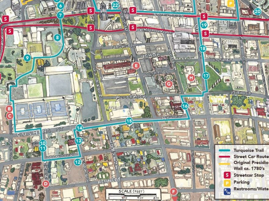 Turquoise Trail Walking Tour Tucson AZ 85701