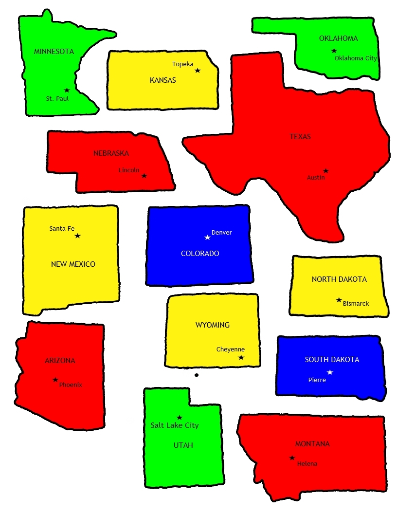 Printable Us Map Puzzle