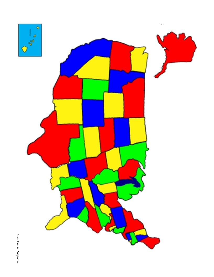 U S States Map Printable Jigsaw Puzzle Grades 3 7 Made By Teachers U S States Map Printable Jigsaw Puzzle Grades 3 7 Made By Teachers