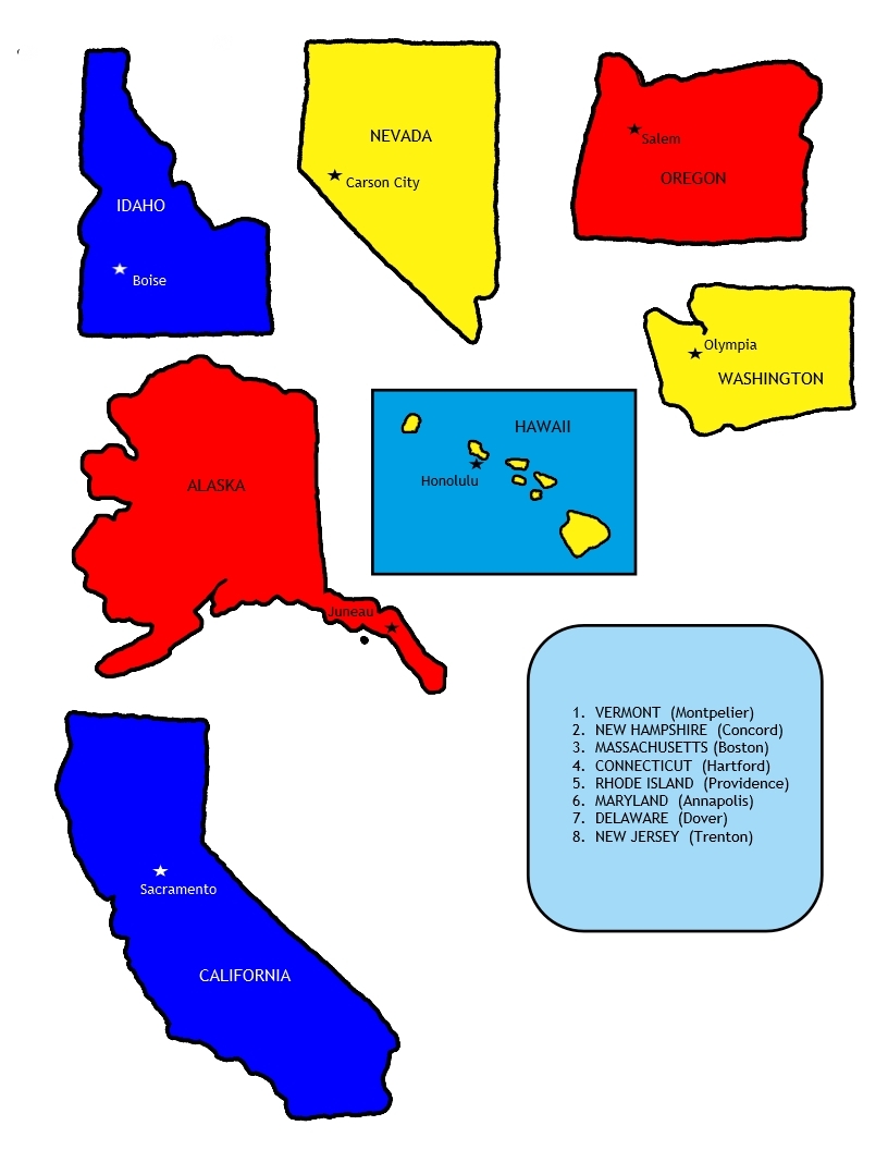 Printable Usa Map Jigsaw Puzzle Printable Usa Map Jigsaw Puzzle