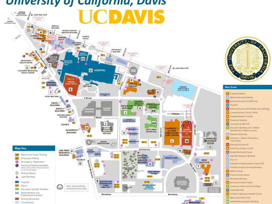 UC Davis Campus Map University Of California Davis UCD Ontheworldmap