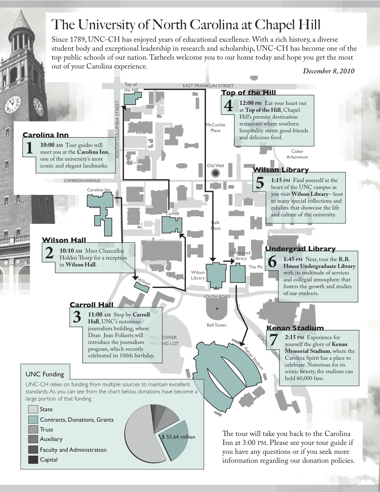 Unc Chapel Hill Campus Map Printable