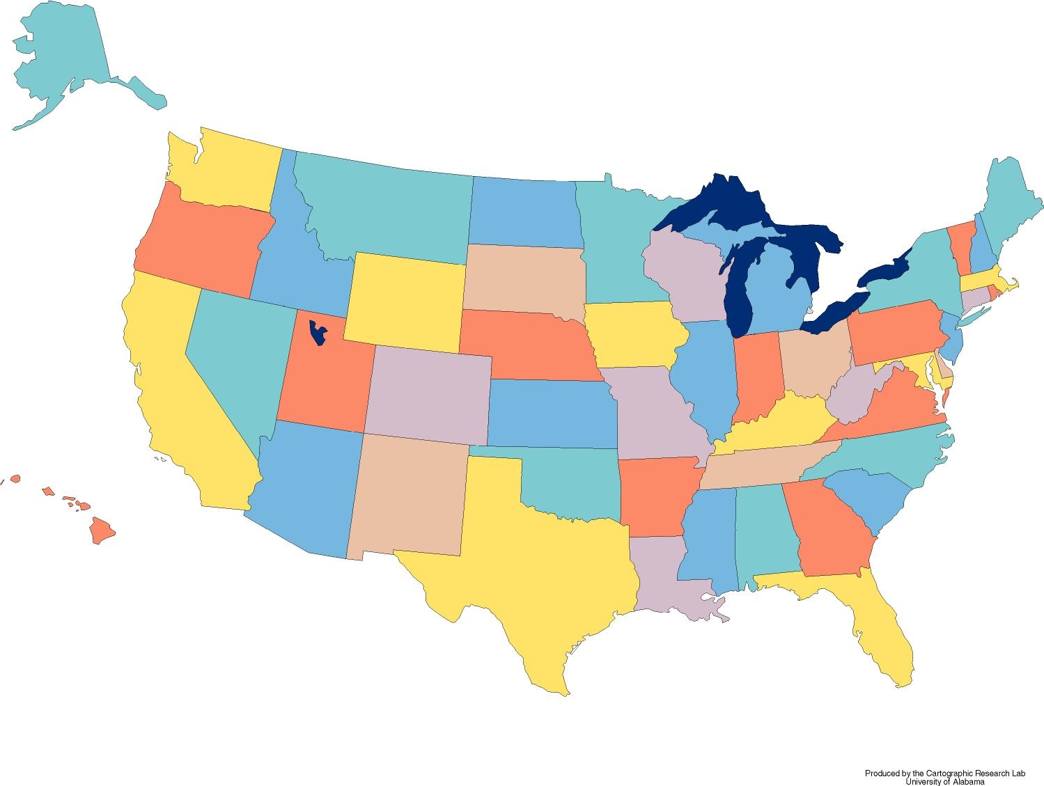 Free Printable Outline Map Of Us States