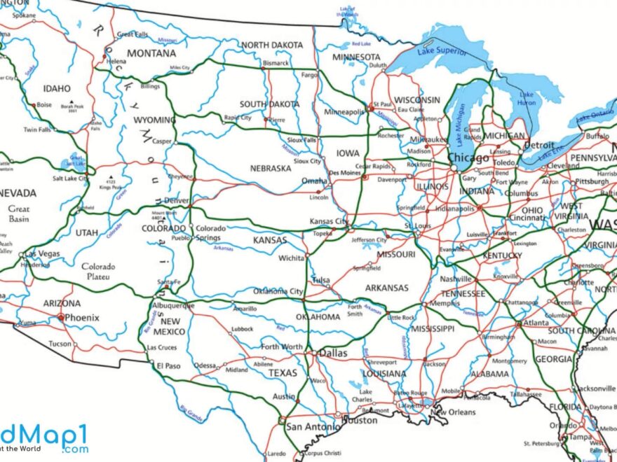 United States Earth Map And Satellite Images