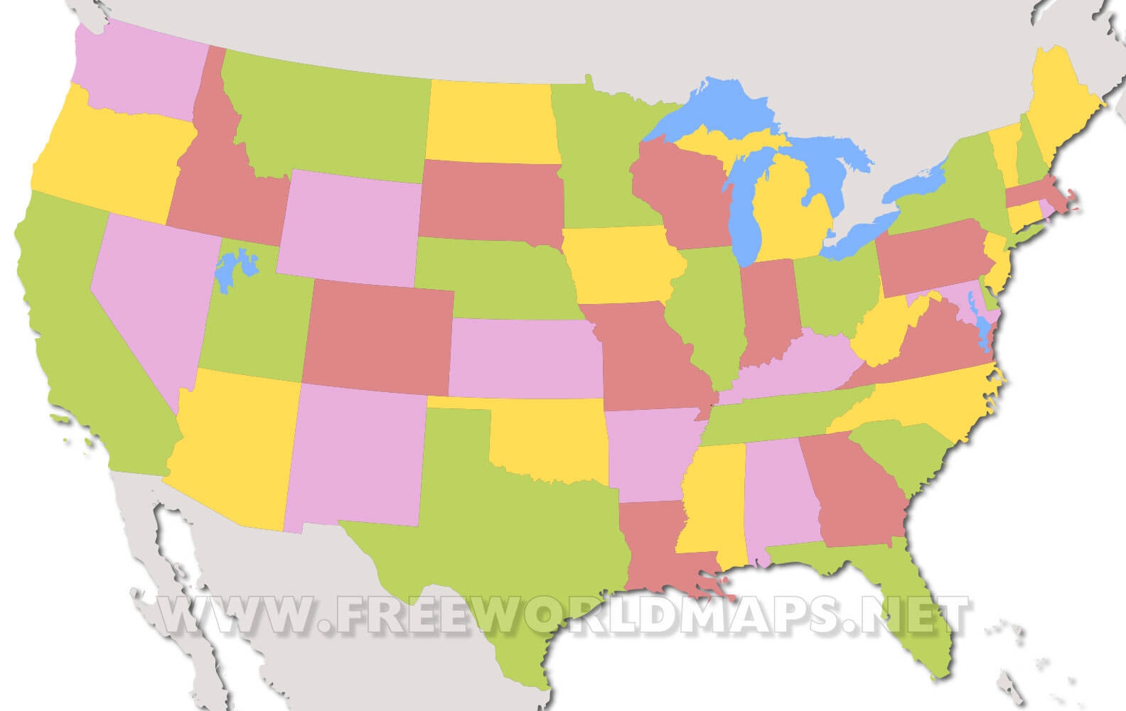 United States Political Map