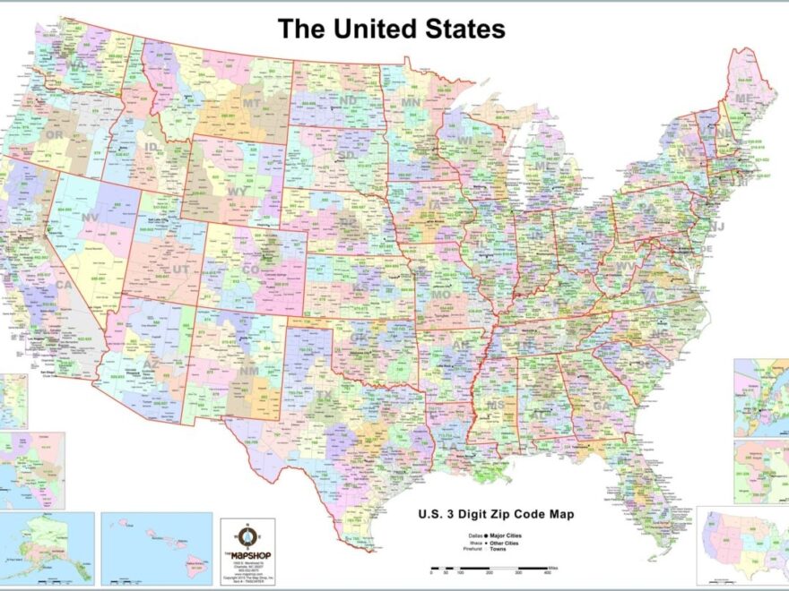 UNITED STATES Wall Map USA Poster Large Print Worksheets Library