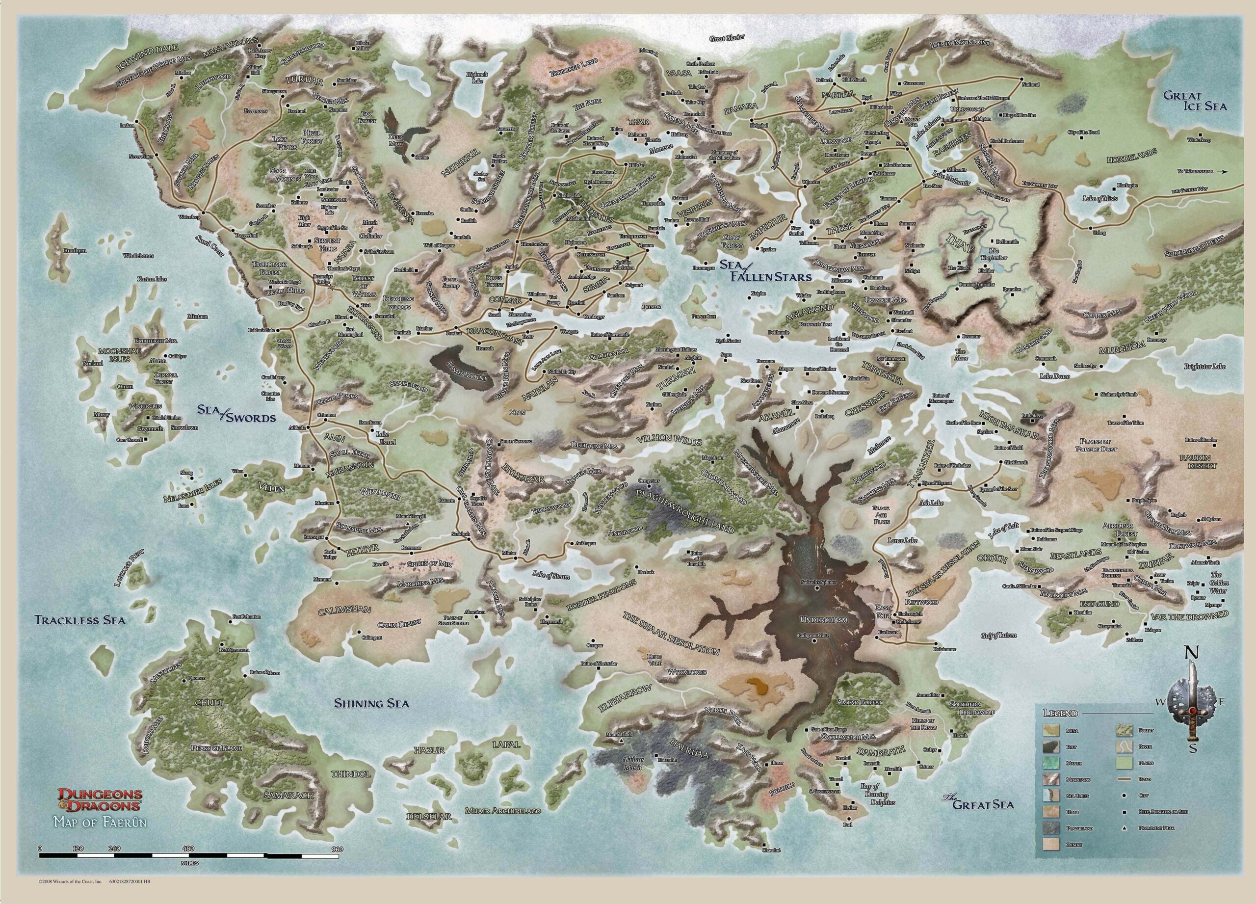 Updated Map Of The Sword Coast 5E R dndnext