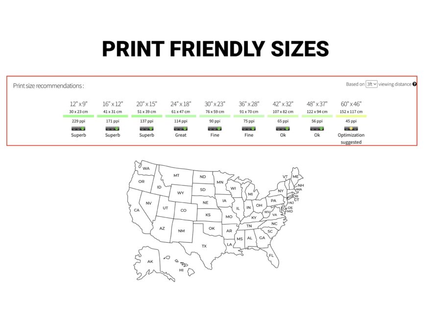 US Map With State Names Printable Map Of The USA United States Showing States Etsy