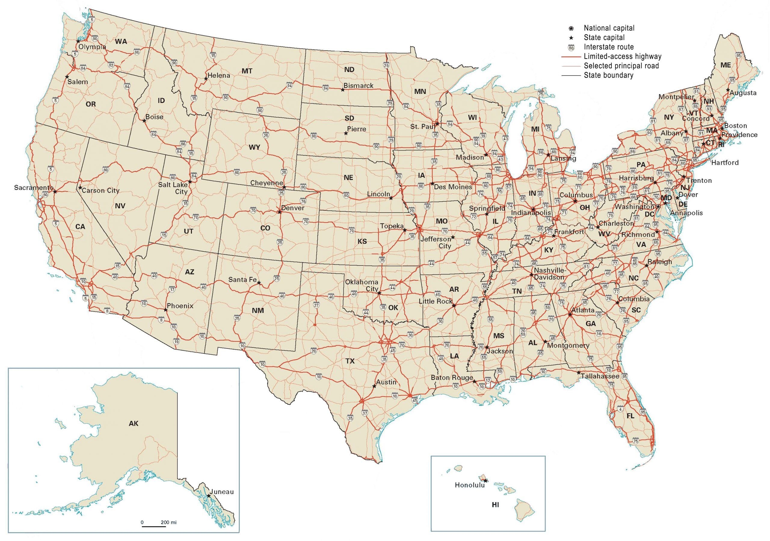 Best Printable Road Maps Online