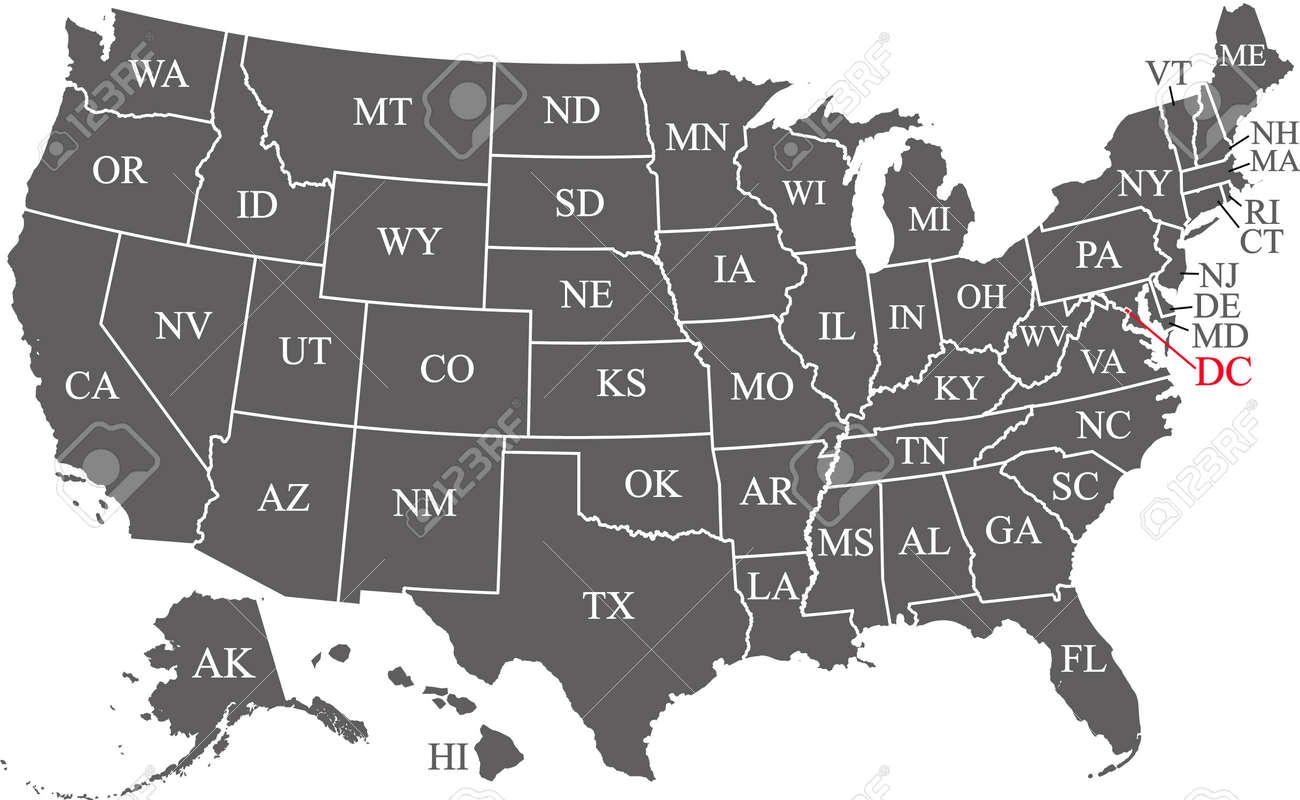 Free Printable Map Of States Free Printable Map Of States