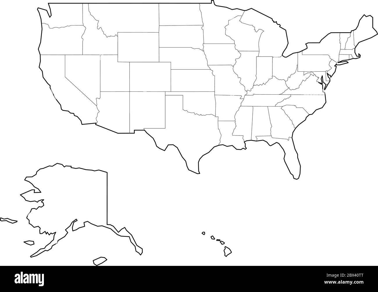 Usa Map Outline Printable