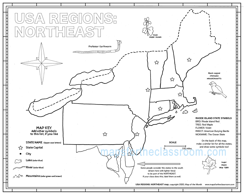 USA Regions Northeast Worksheets Library USA Regions Northeast Worksheets Library