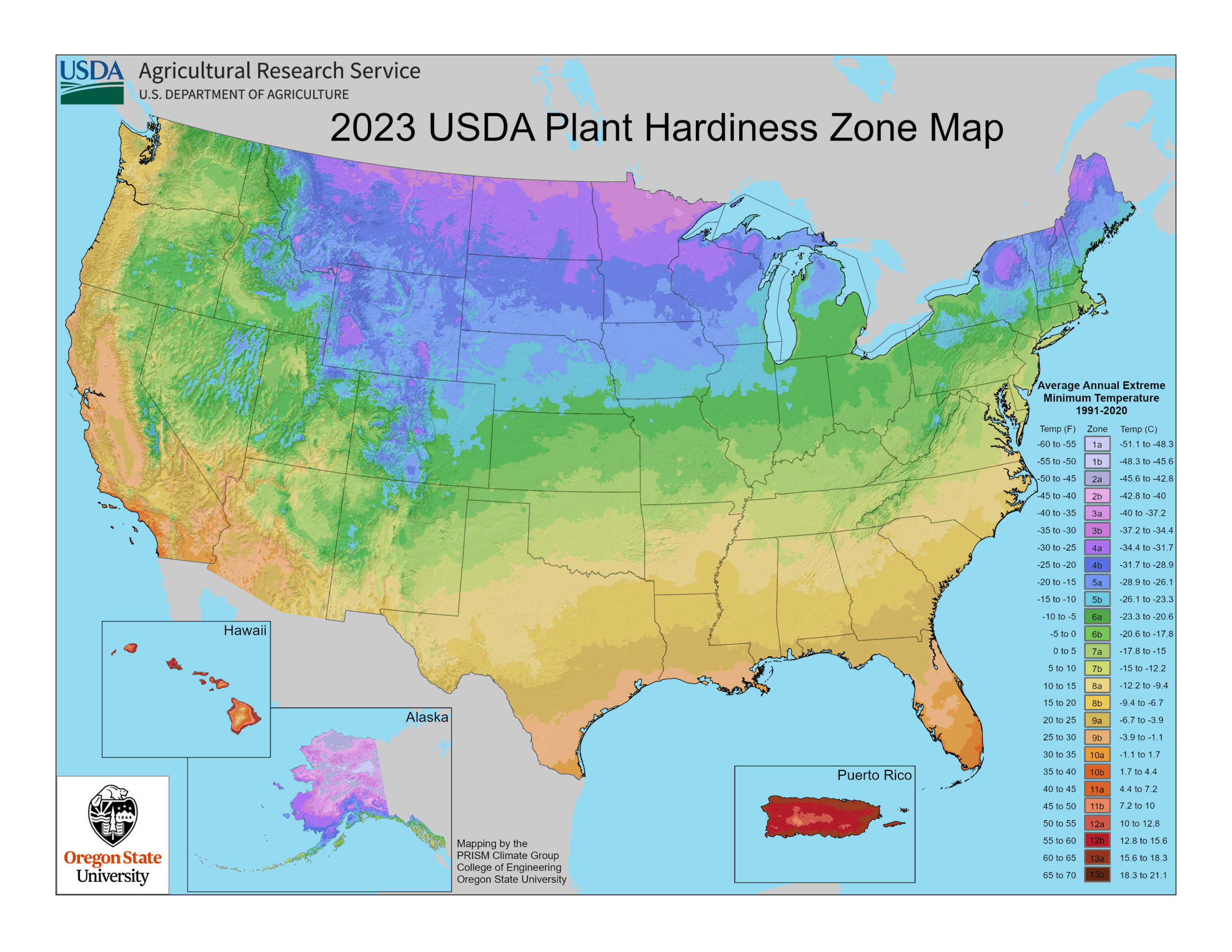 USDA Updates The Plant Hardiness Zone Map In 2023 BYGL