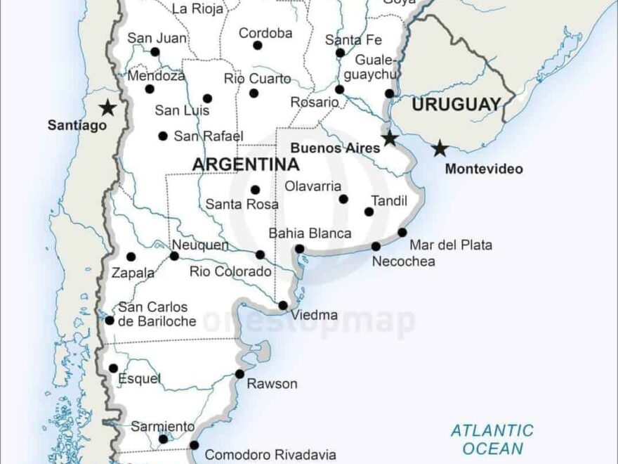 Vector Map Of Argentina Political One Stop Map
