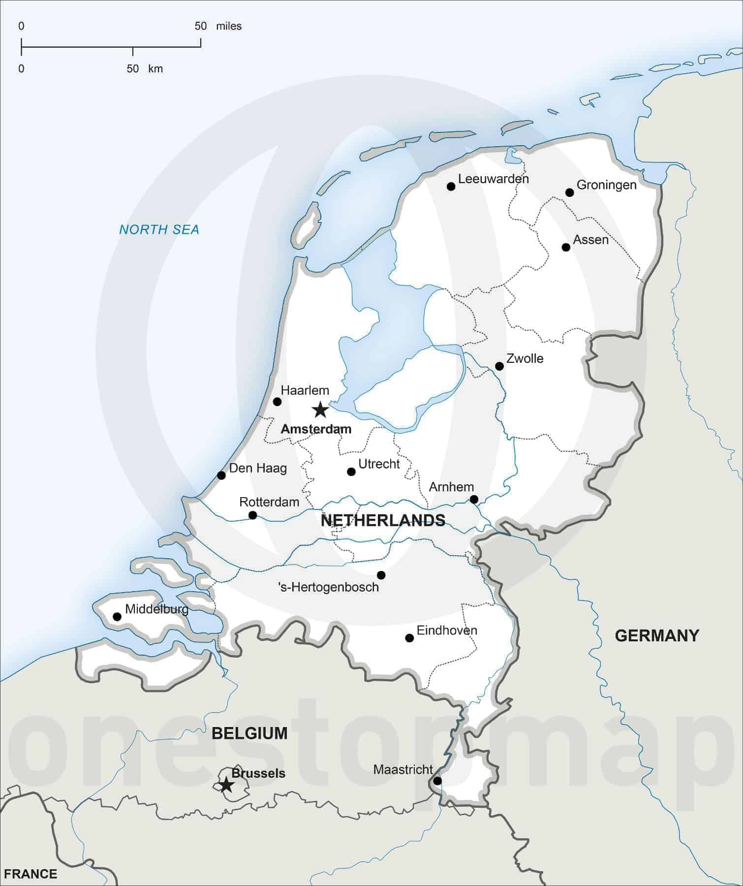 Printable Map Of Holland