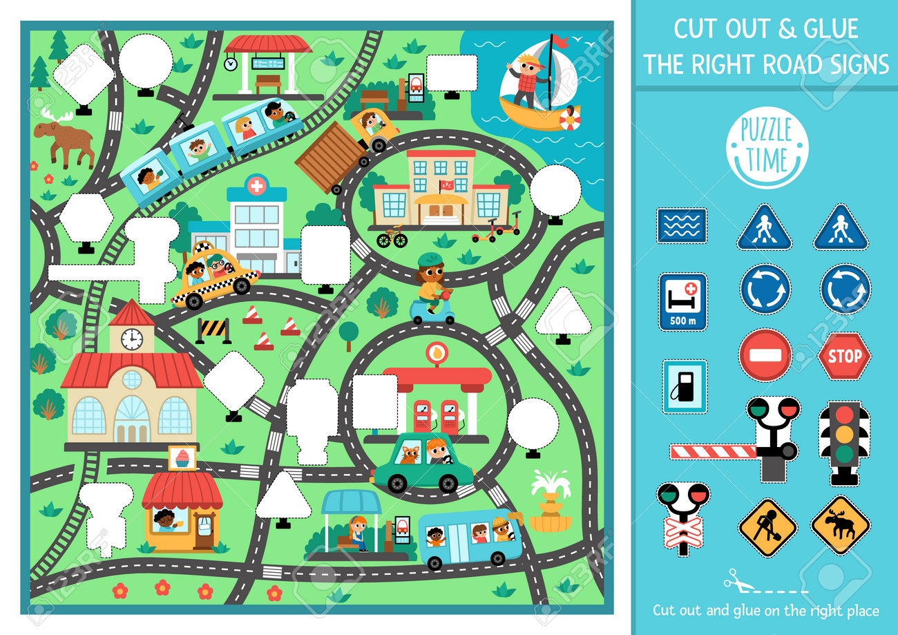 Free Printable Road Map For Children