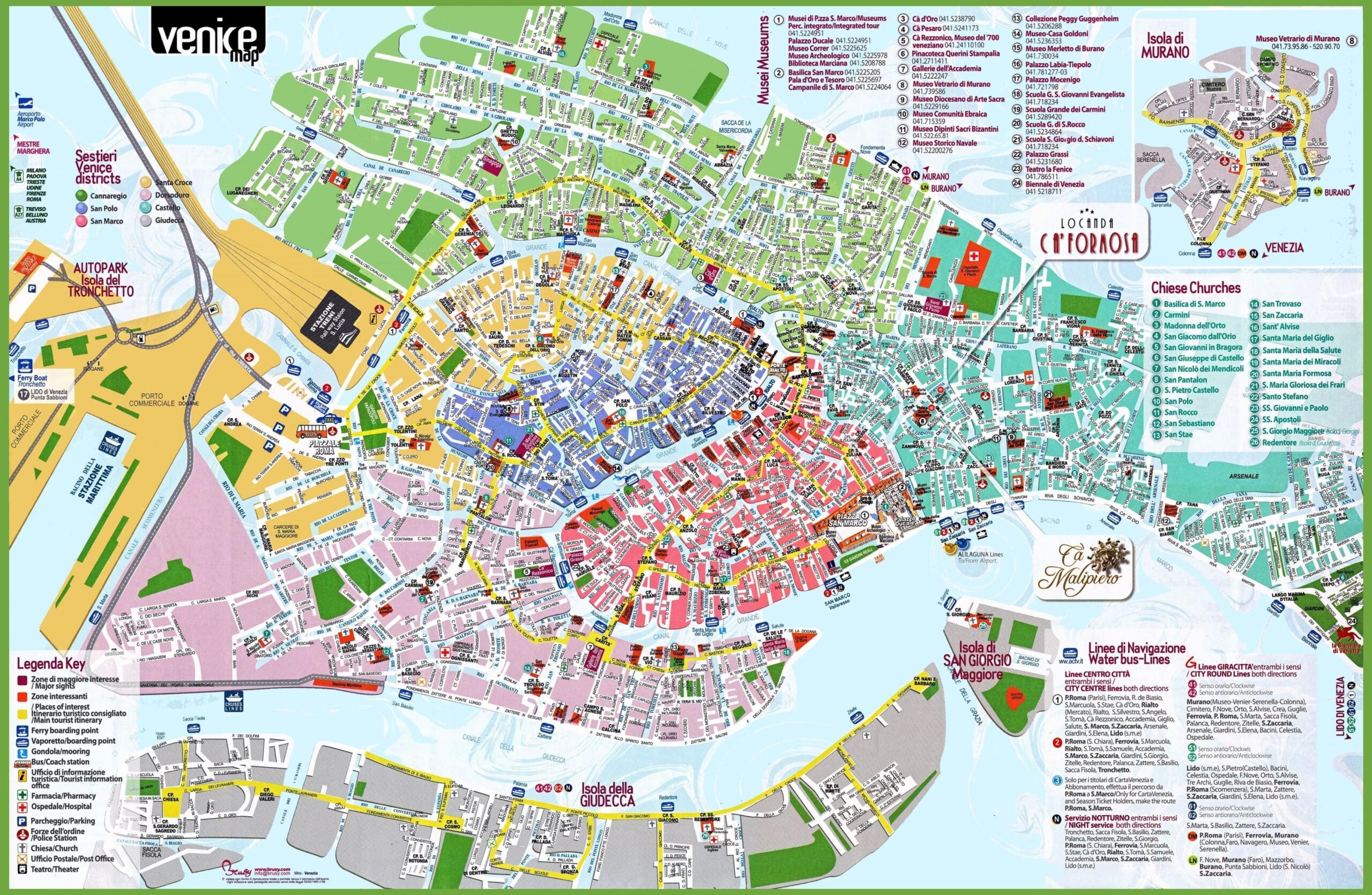 Venice Maps For Tourists Printable