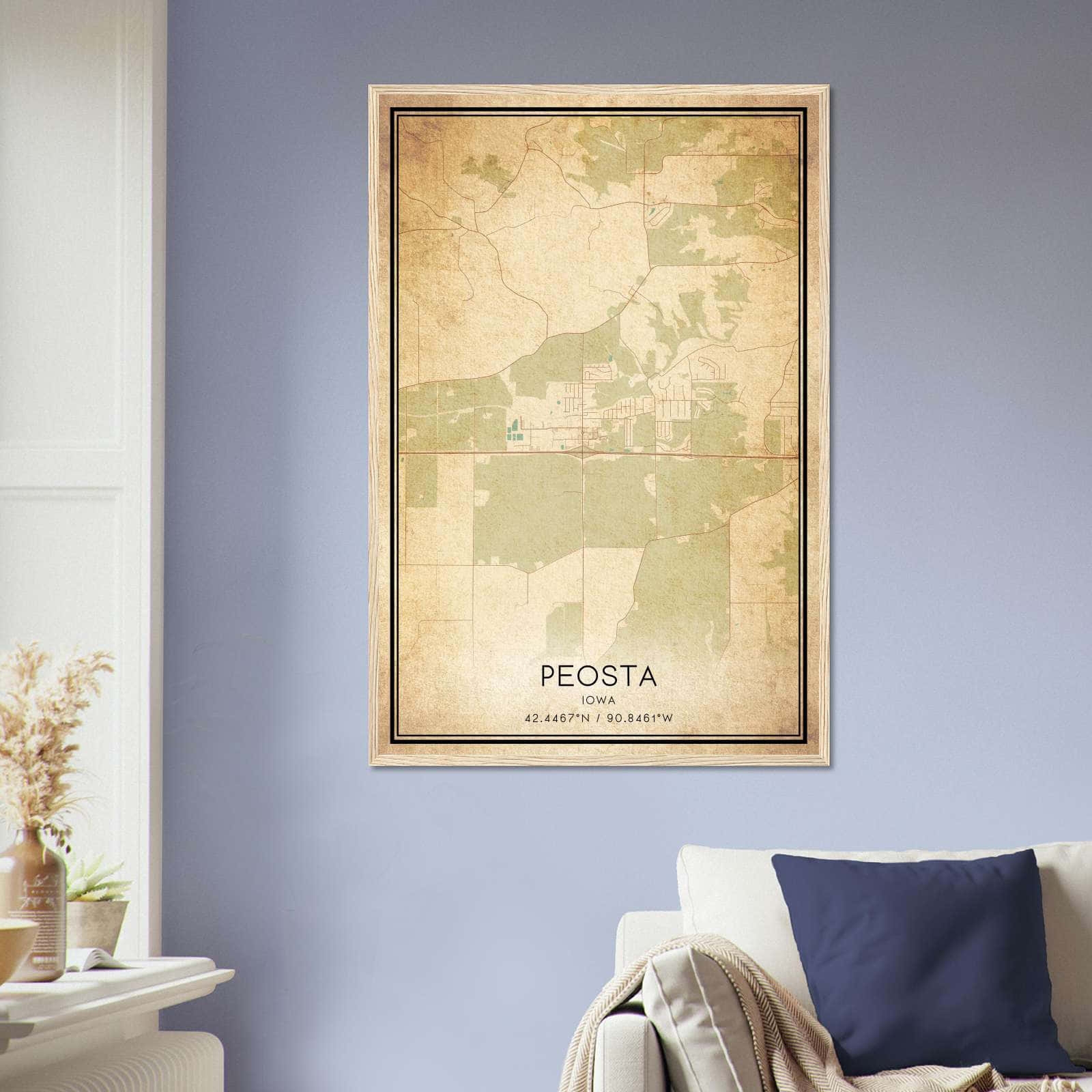 Printable Street Map Of Peosta Iowa