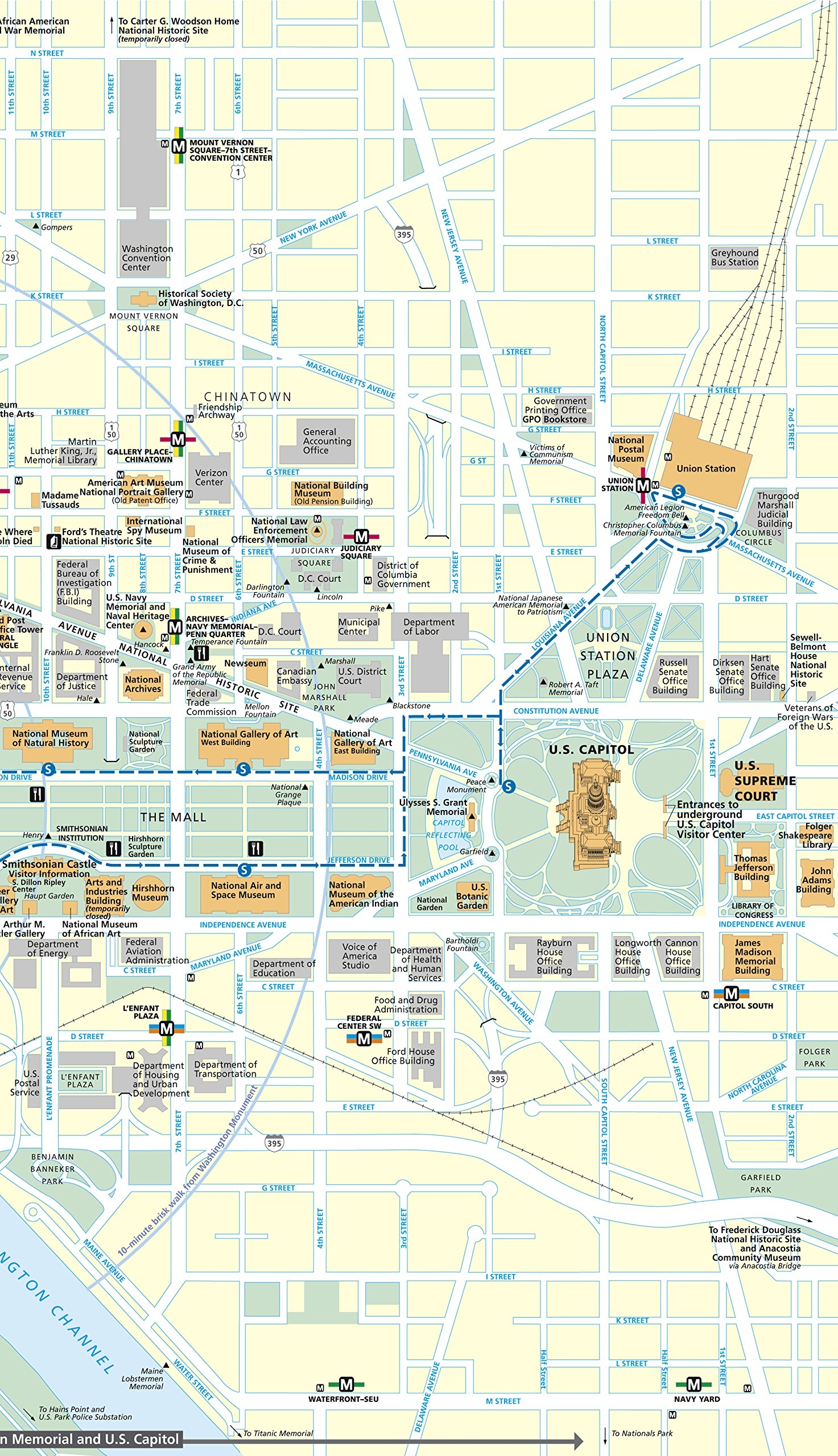 Printable Map Of Smithsoniancapitol Mall
