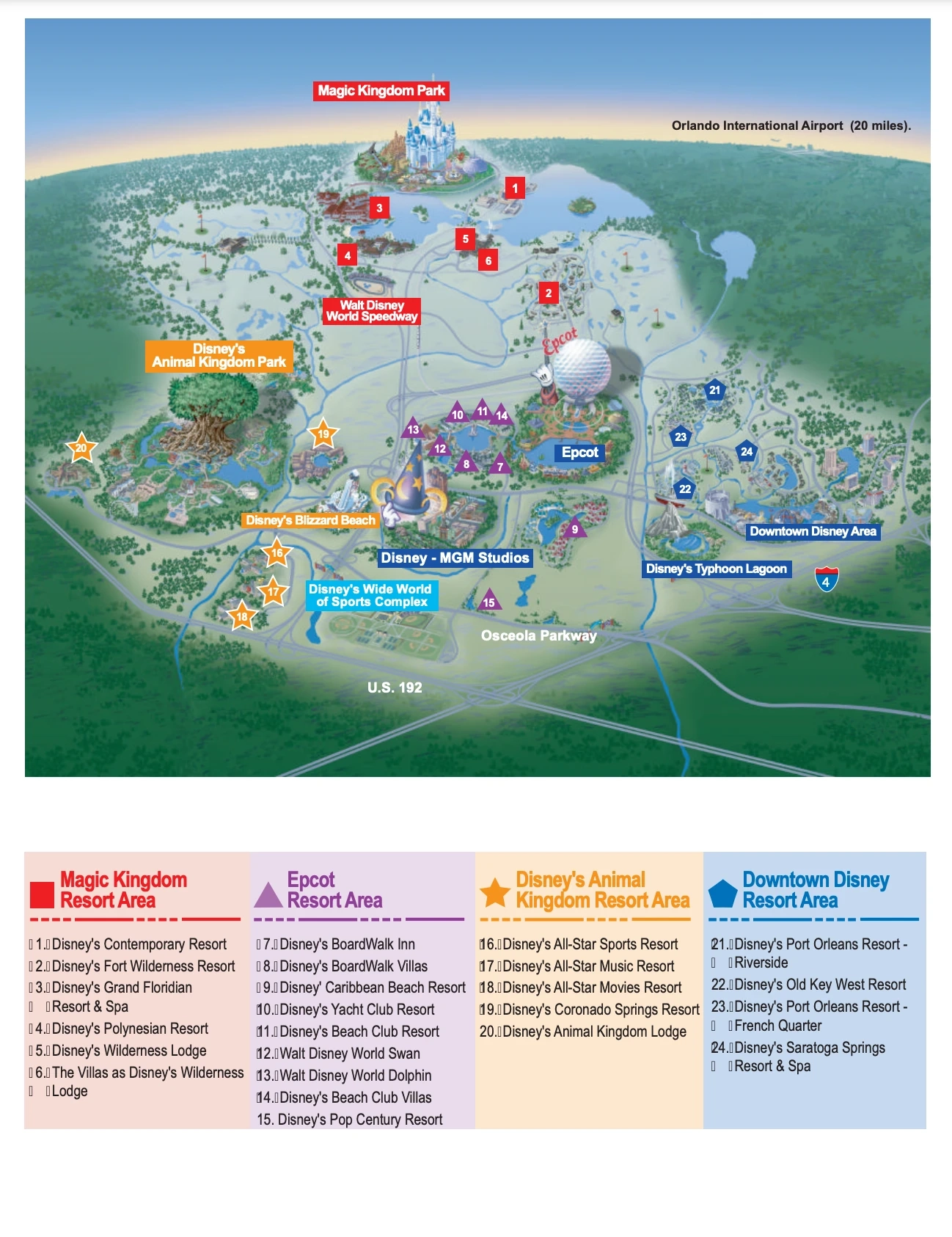Walt Disney World Map And Brochure 1971 2024 ThemeParkBrochures