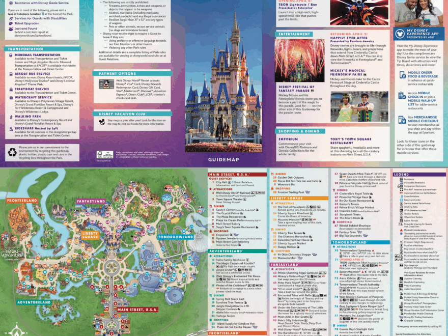 Walt Disney World Maps Florida Printable PDFs Theme Parks Hotels Shopping Transportation Mickey Visit Disney News Planning Tips