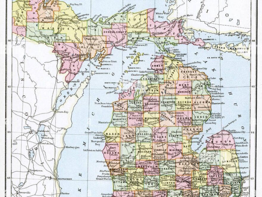 Warren Michigan Map Hi res Stock Photography And Images Alamy