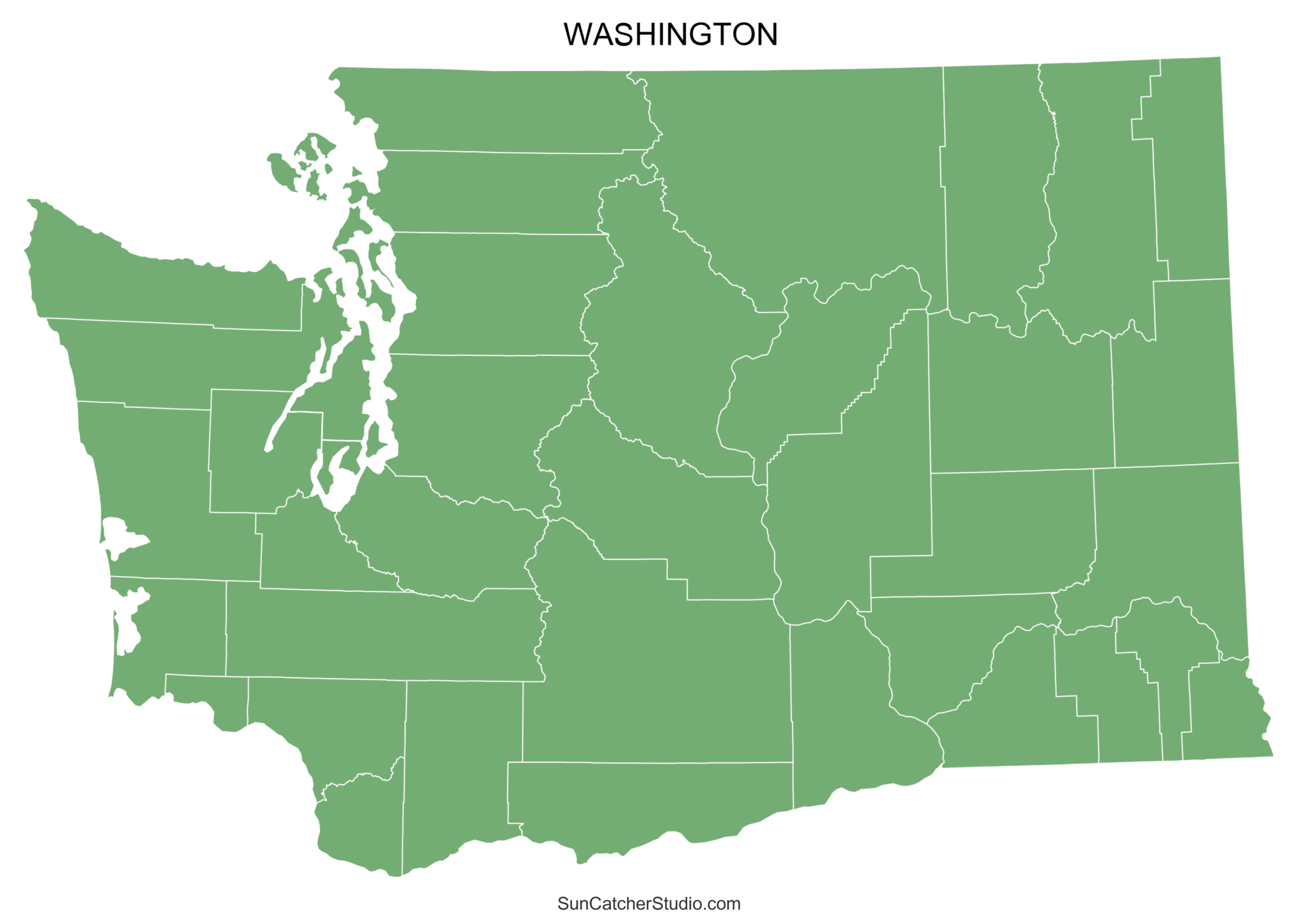 Washington County Map Printable State Map With County Lines Free Printables Monograms Design Tools Patterns DIY Projects