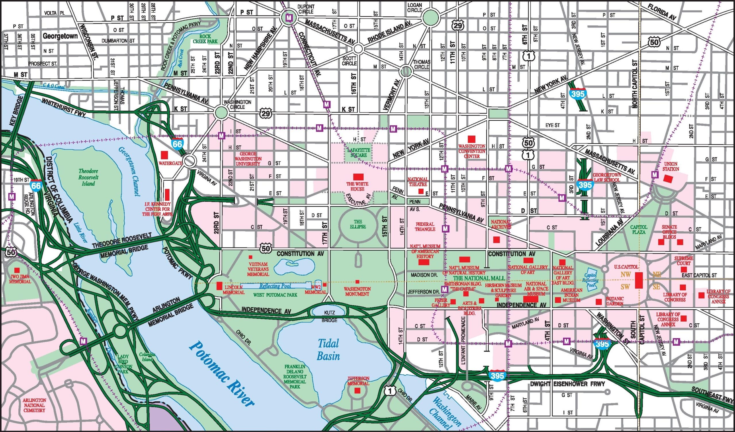Dc Street Map Printable