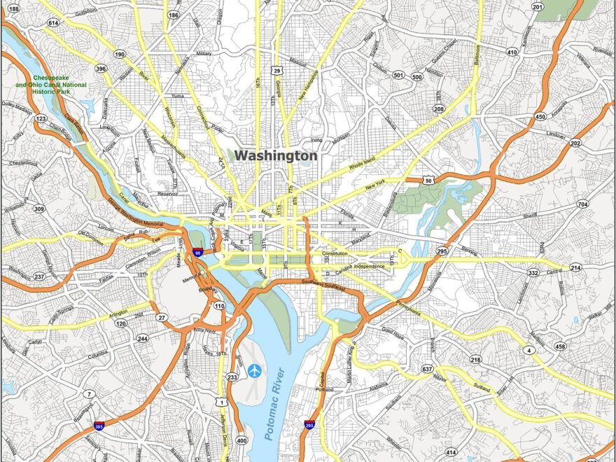 Washington DC Map District Of Columbia GIS Geography