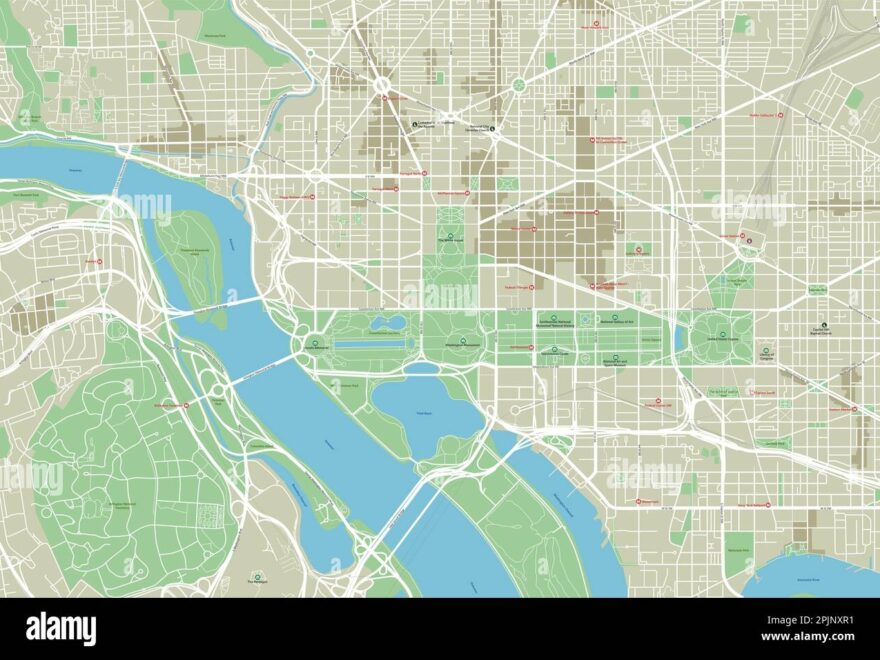 Washington Dc Map Hi res Stock Photography And Images Page 3 Alamy
