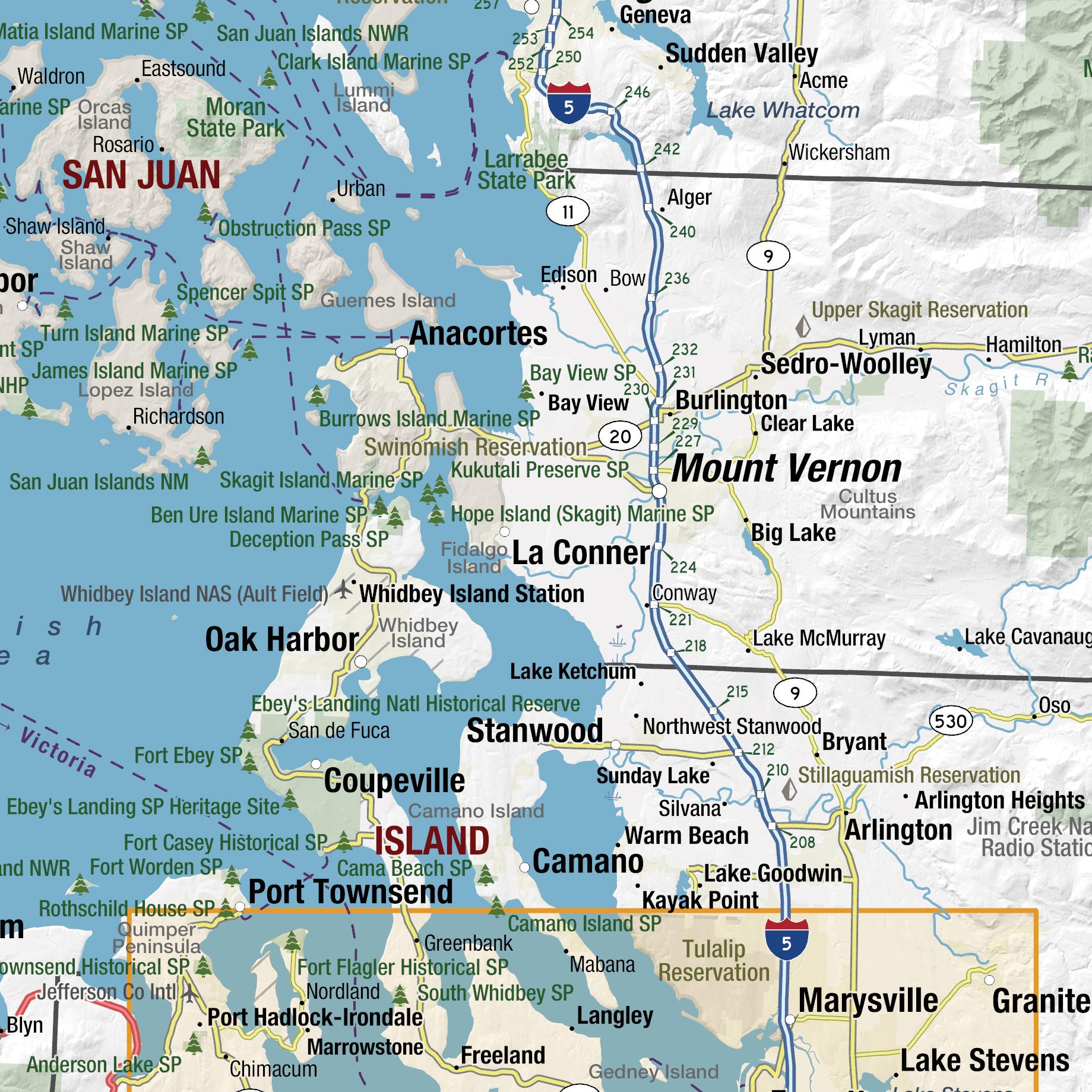 Washington State Wall Map By MapShop The Map Shop Washington State Wall Map By MapShop The Map Shop