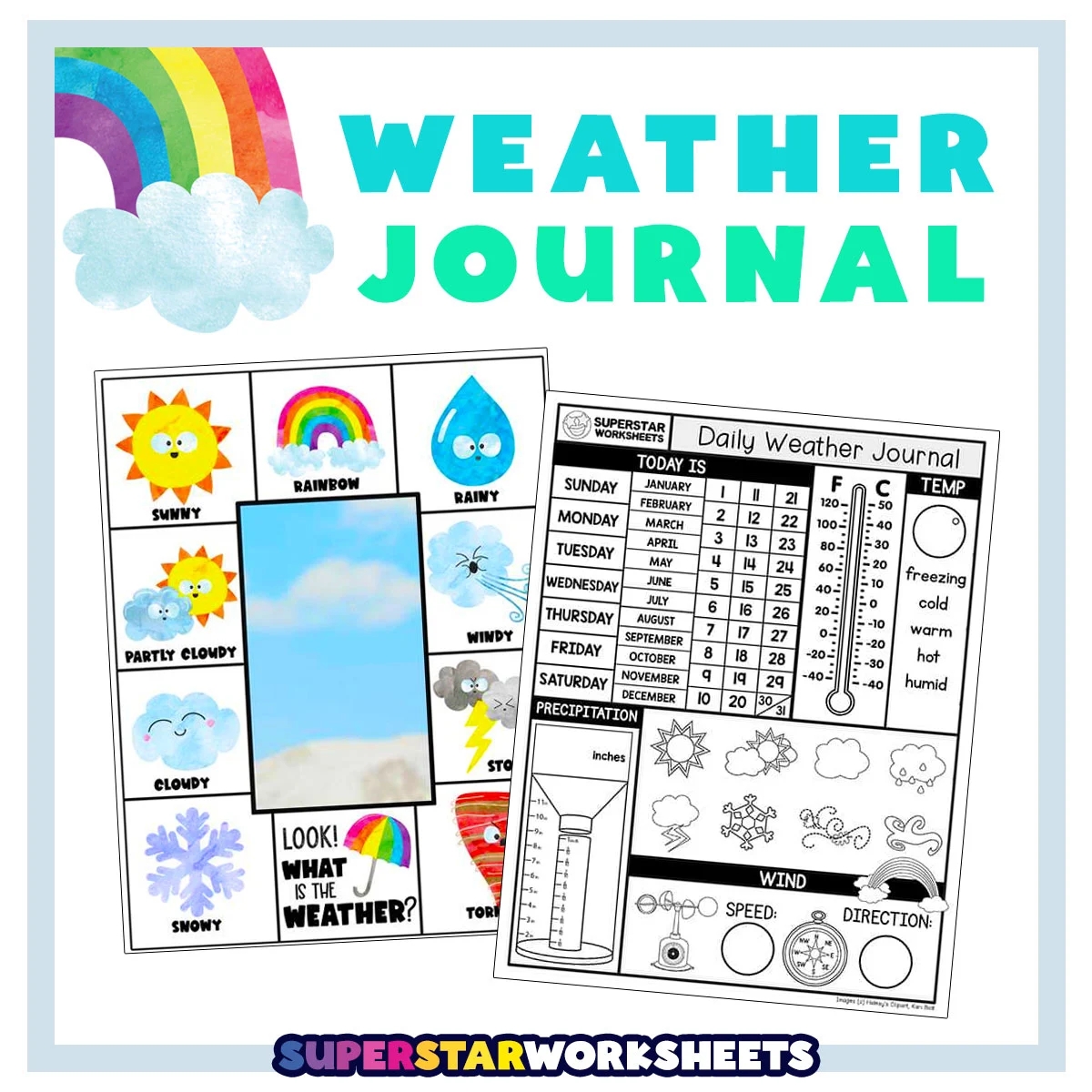 Weather Printables Superstar Worksheets