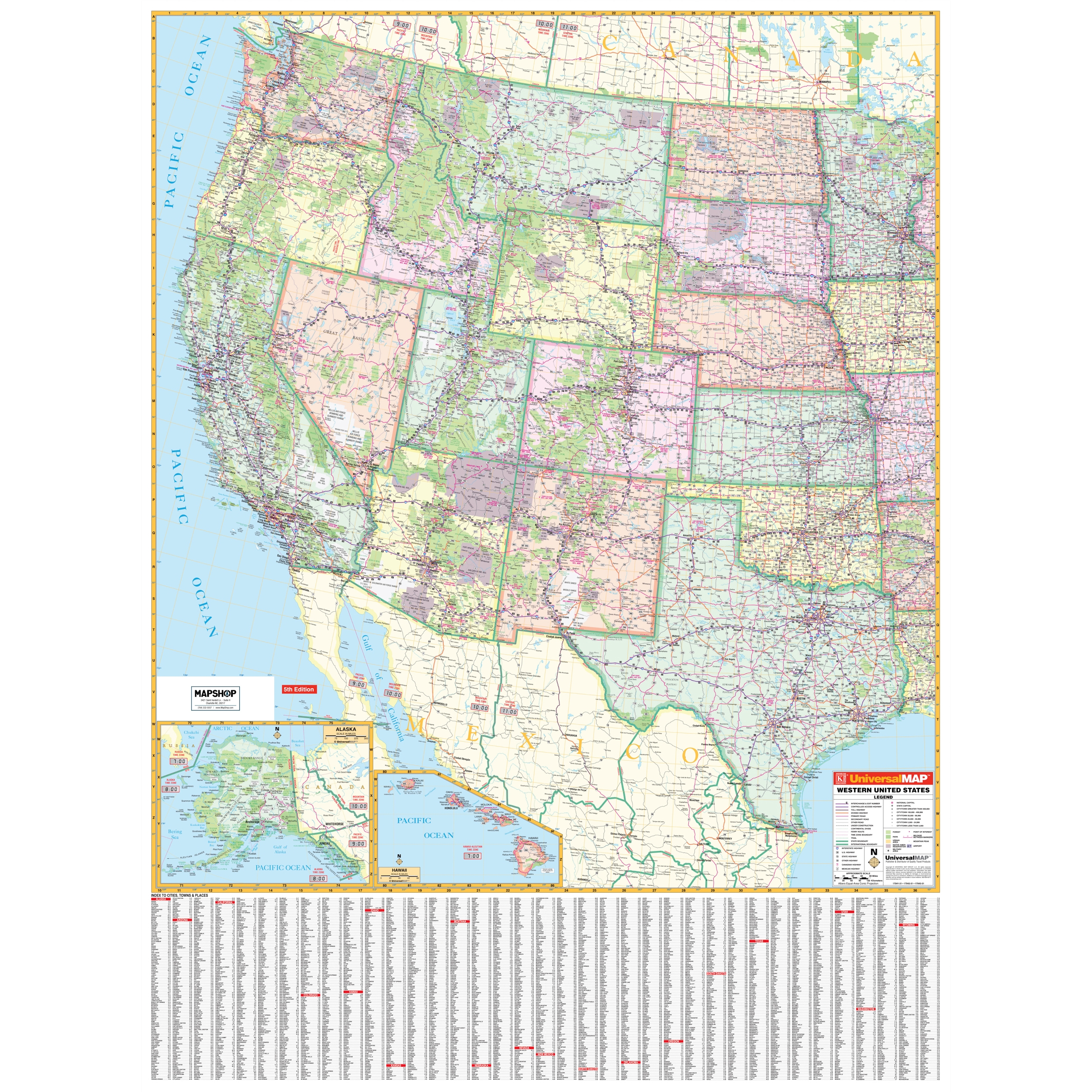 Printable Us Map With Cities