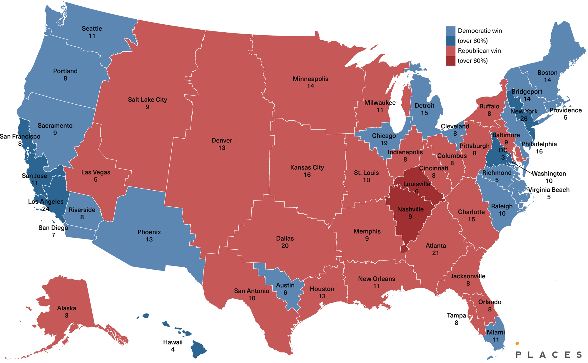 2025 Electoral College Counties Map Printable