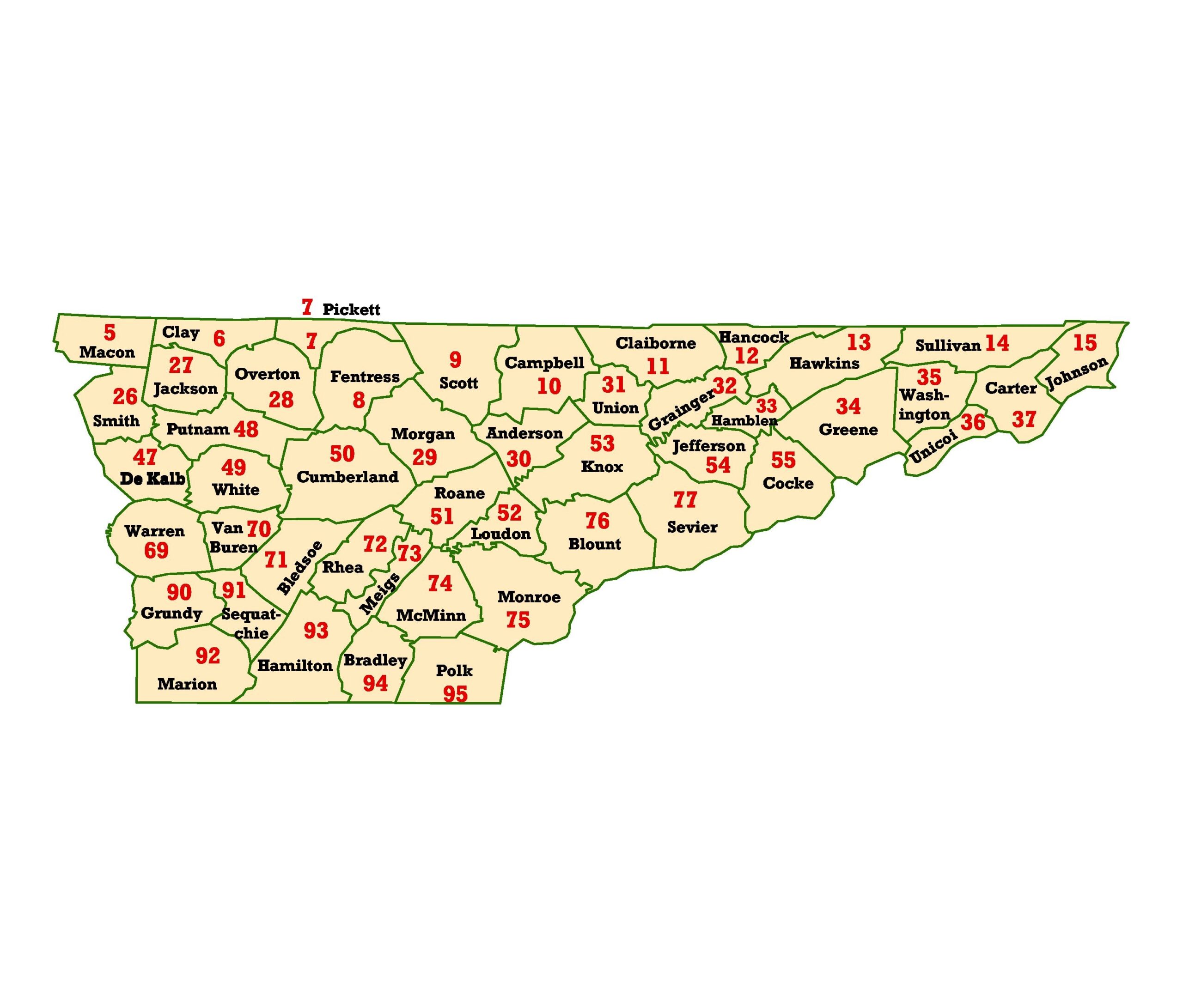 WIMS County ID Maps