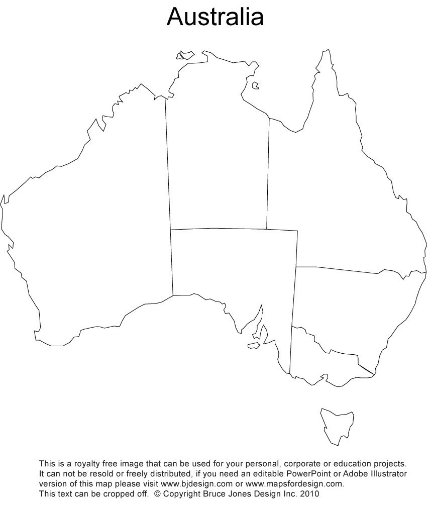 World Political Outline Map Printable A4