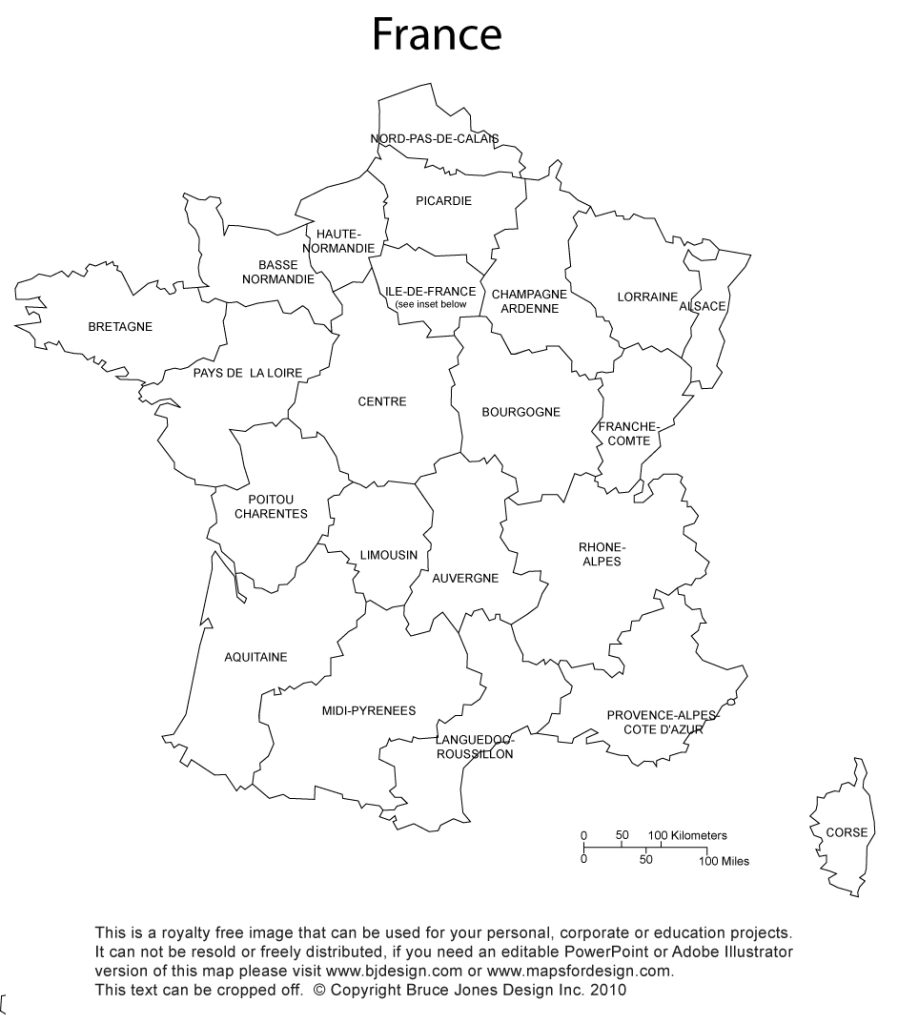 France Map Outline Printable