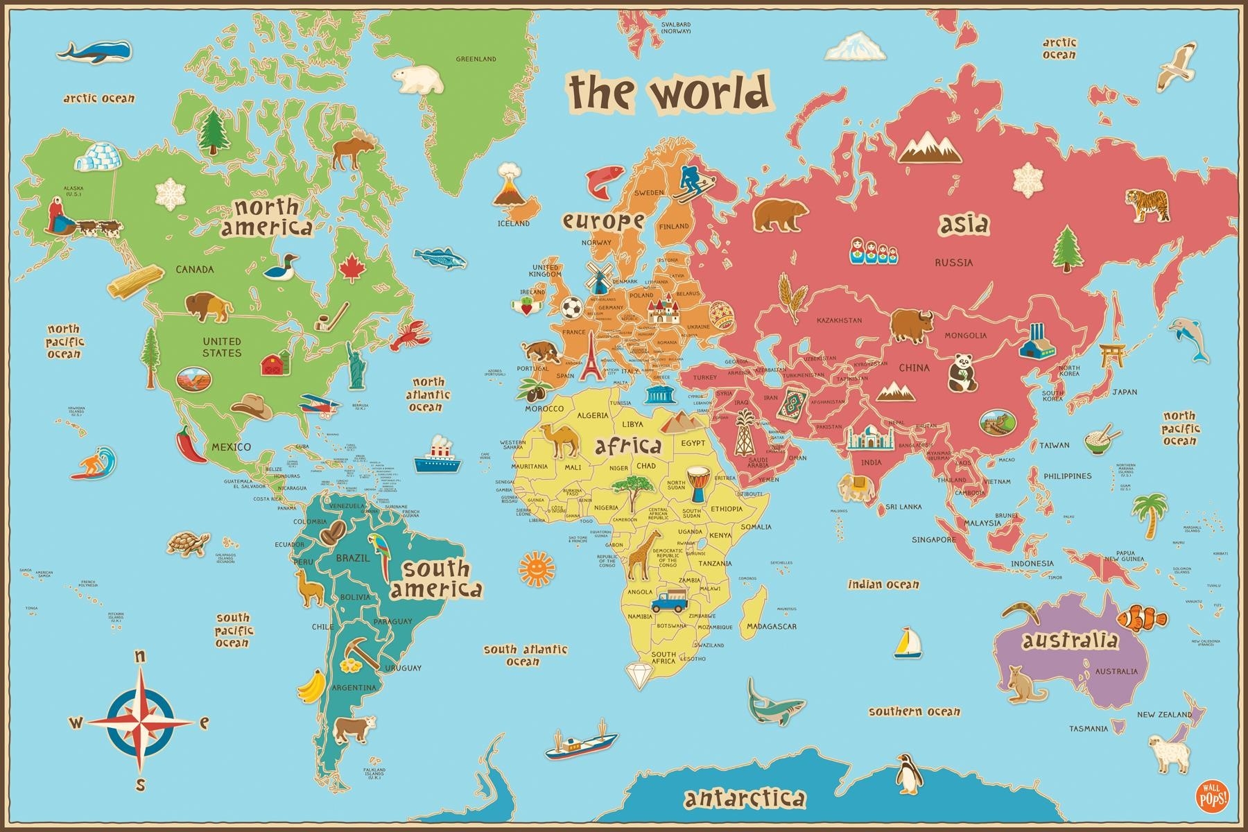 World Map Kids Printable World Map Kids Printable