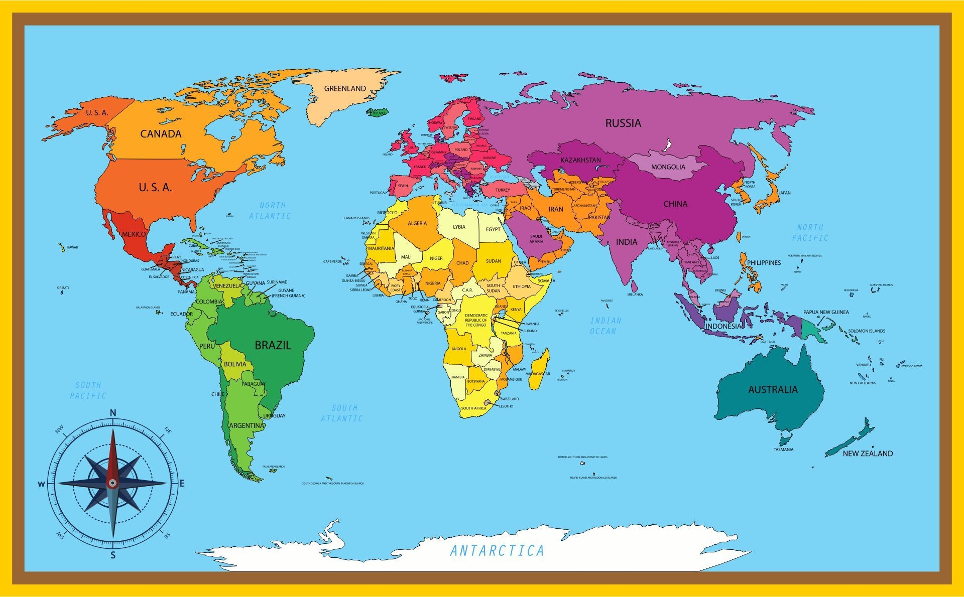 World Map Kids Printable Worksheets Library