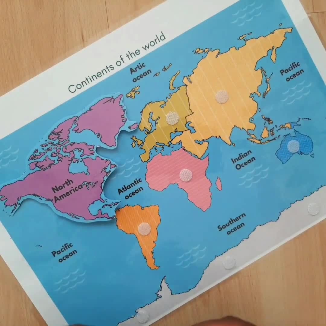 Printable World Map With Continents