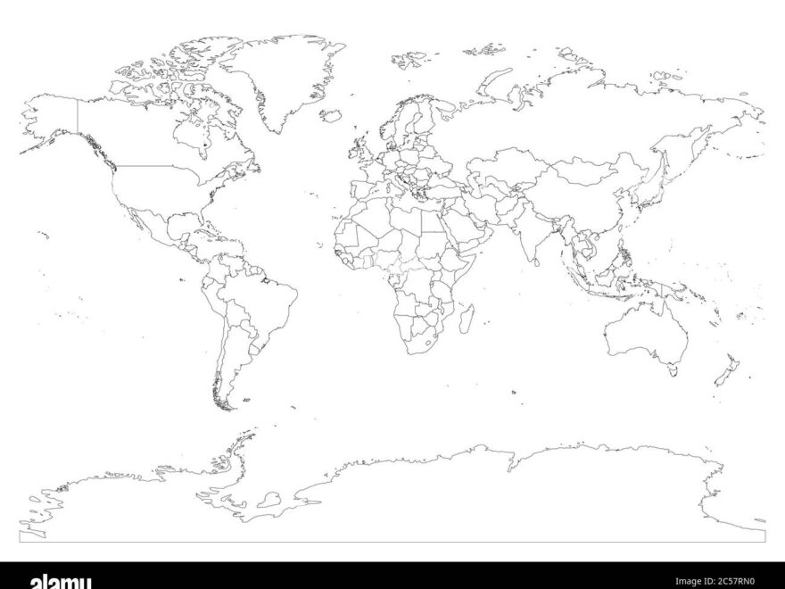 World Outline Map Hi res Stock Photography And Images Alamy